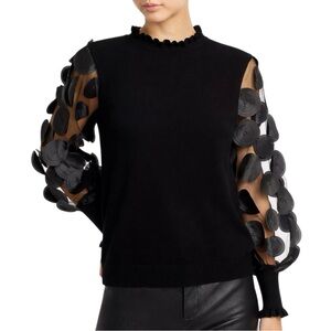 Siomi Milano Mixed Media Long Sleeved Sweater